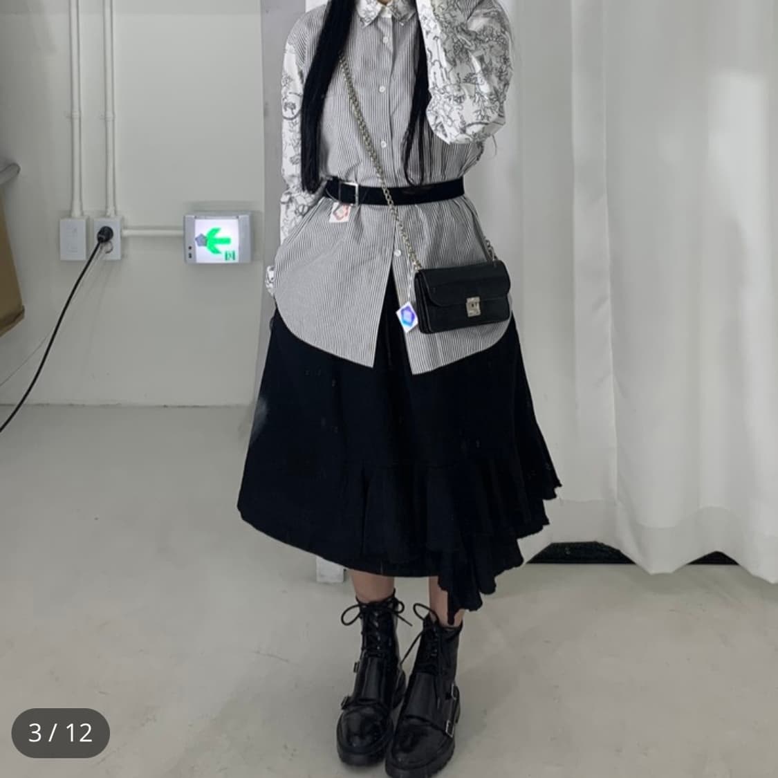 꼼데가르송 아코디언 지갑 체인 크로스 월렛 상품이미지2
