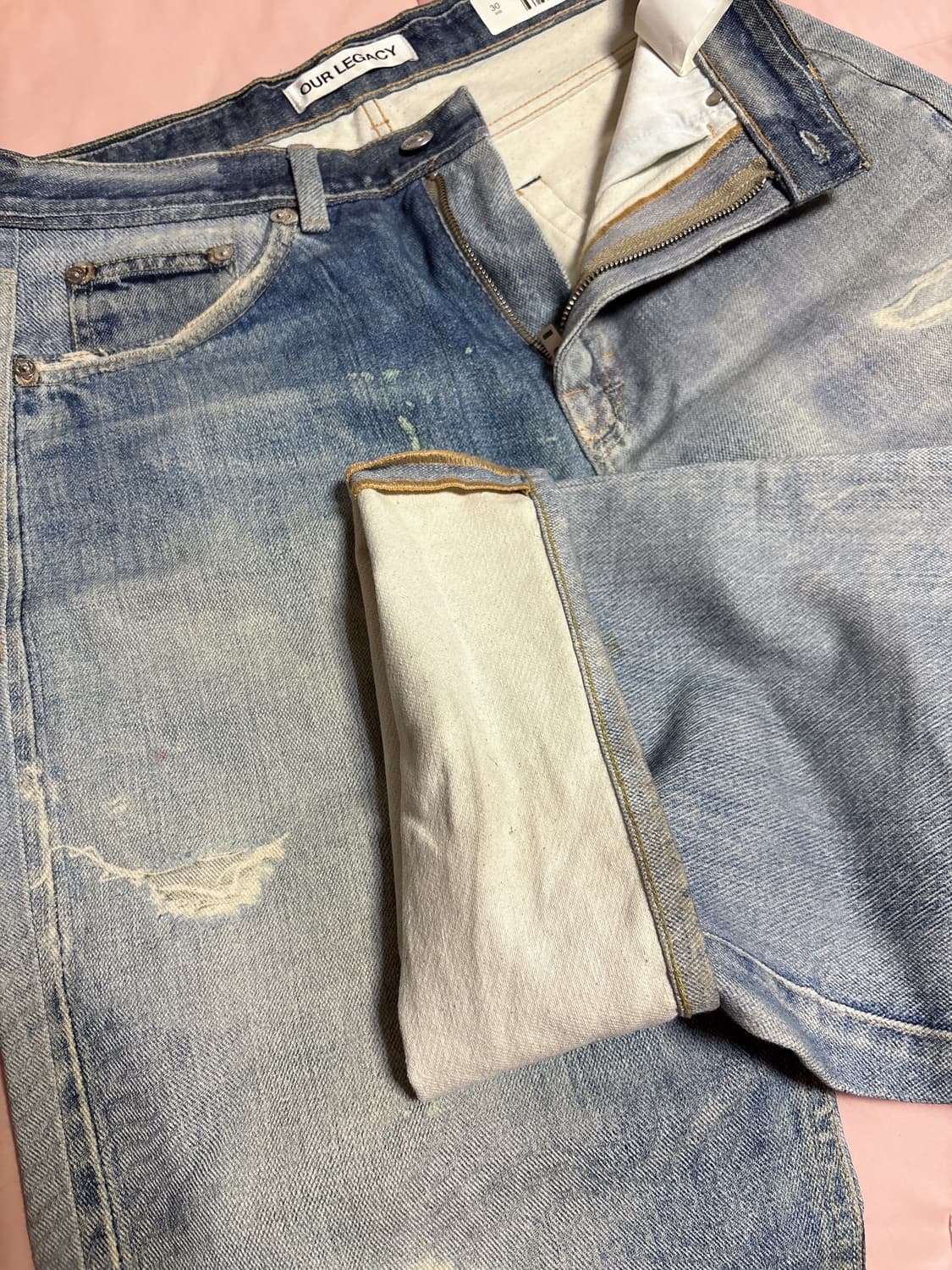 아워레가시 써드컷 디지털 데님 프린트바지 상품이미지3