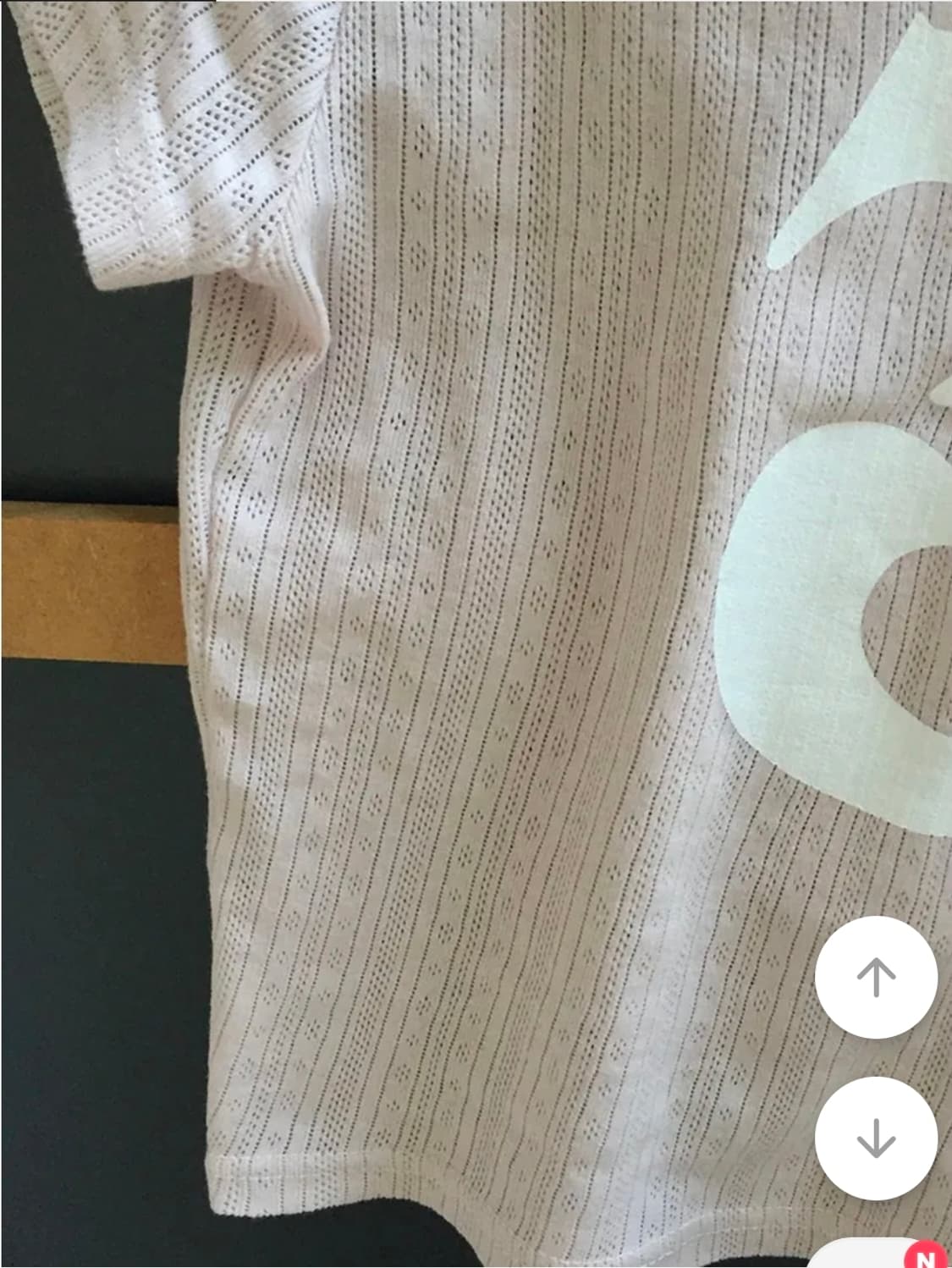 [새상품] 자카드 골지 숫자 반팔티셔츠 상품이미지5