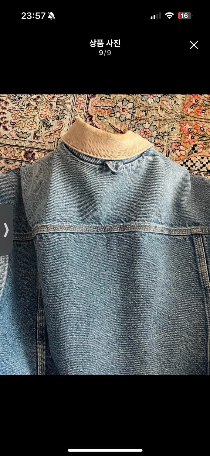 빈티지 칼하트 울라이닝 데님 자켓 상품이미지9