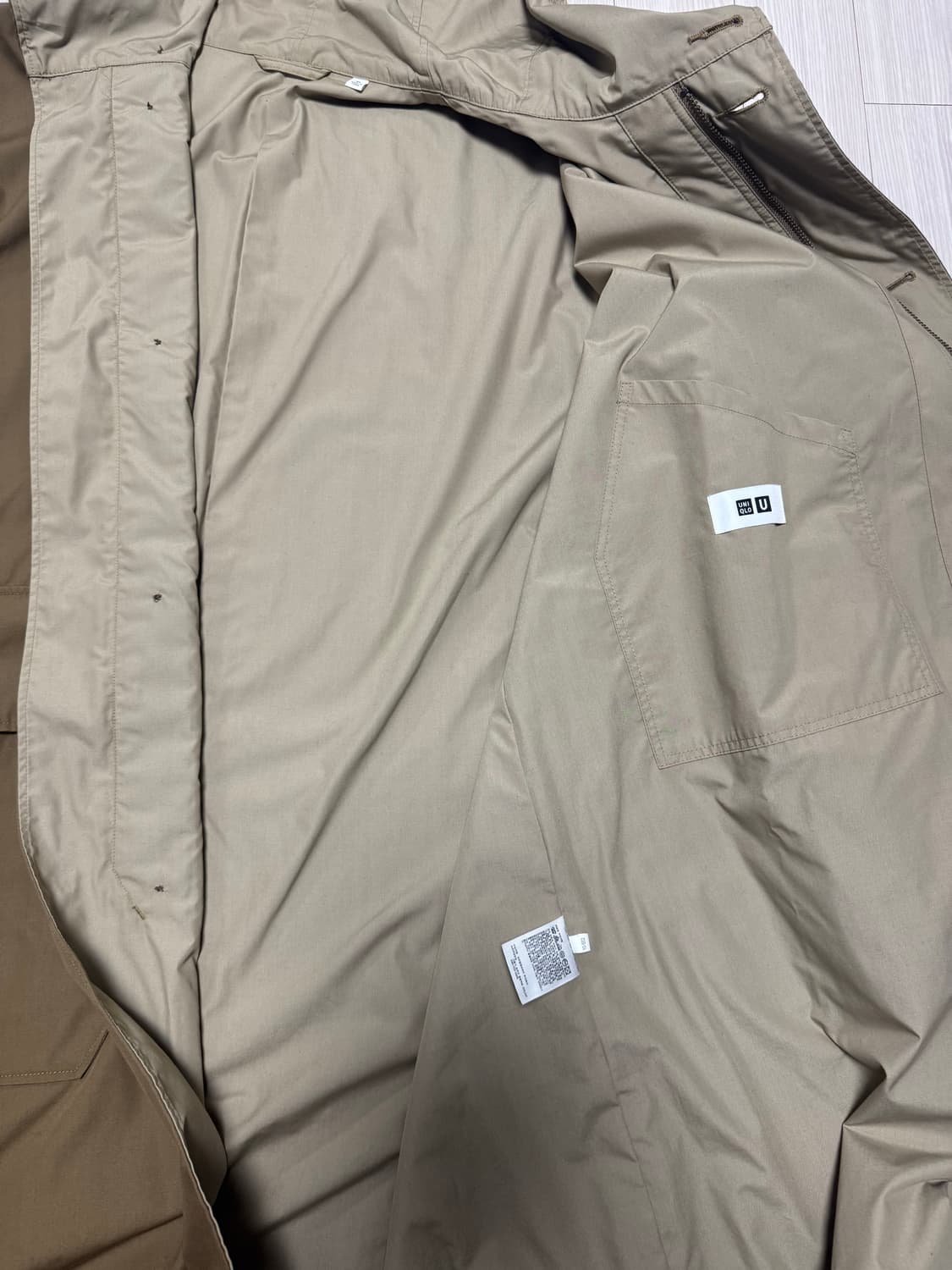 유니클로U 후디 트렌치코트 XL 상품이미지2