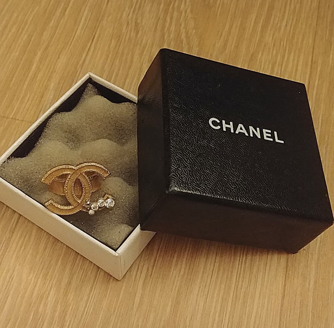 샤넬Chanel 빈티지 2006 FW/크리스탈 CC로고 링 상품이미지1