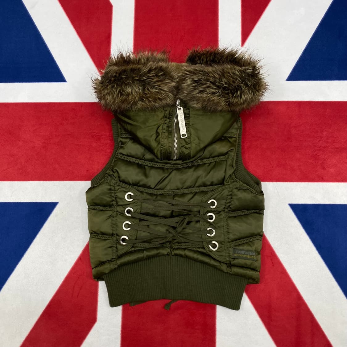 y2k 빈티지 패딩조끼 여성S  상품이미지6