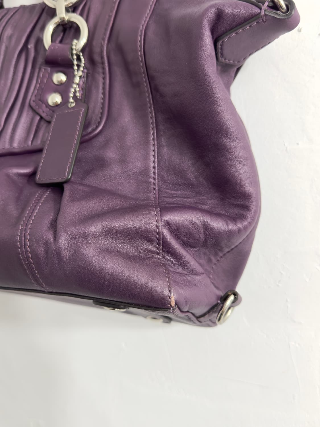coach purple leather bag 상품이미지4