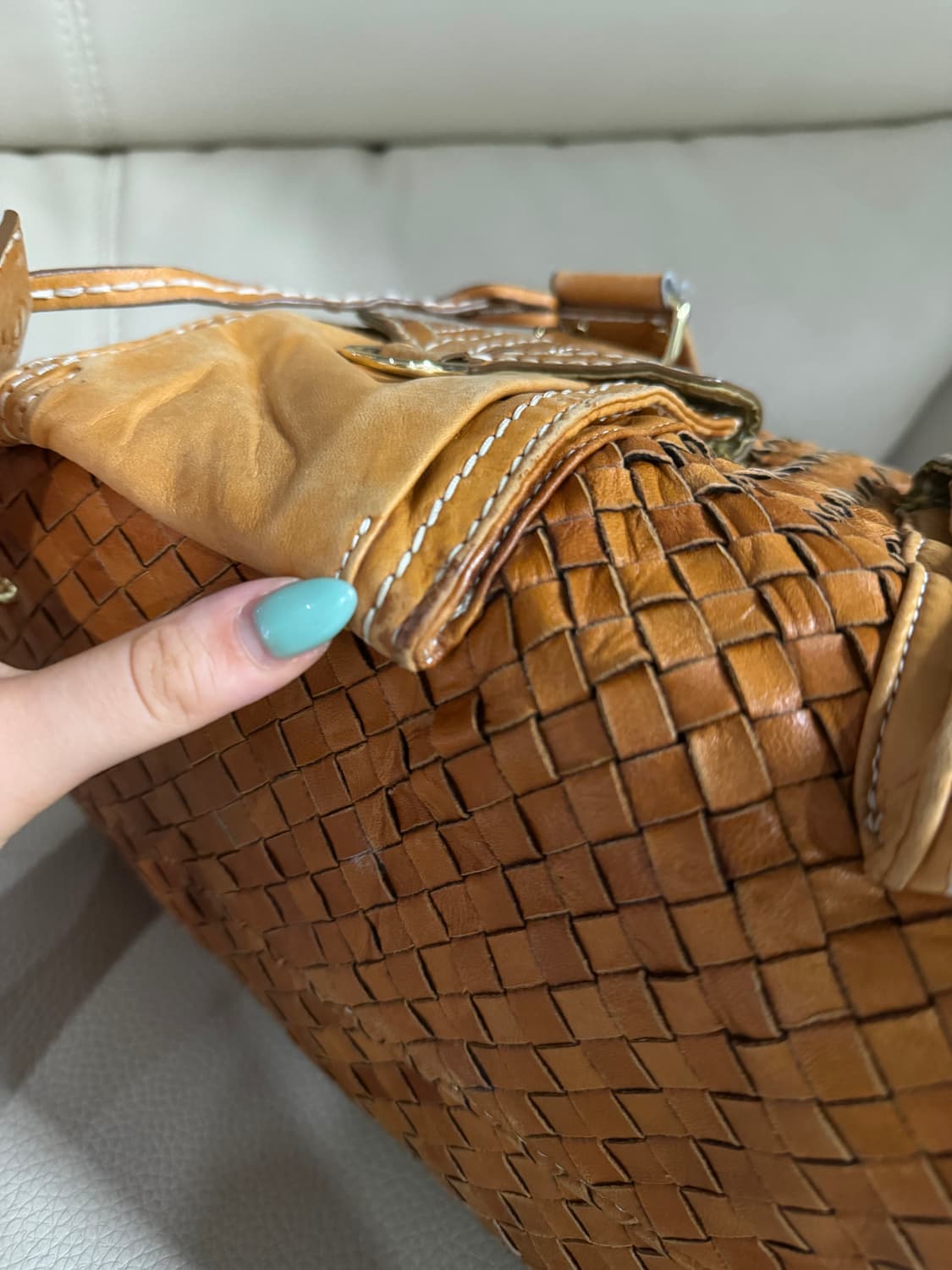 braided detail lambskin shoulder bag 상품이미지6