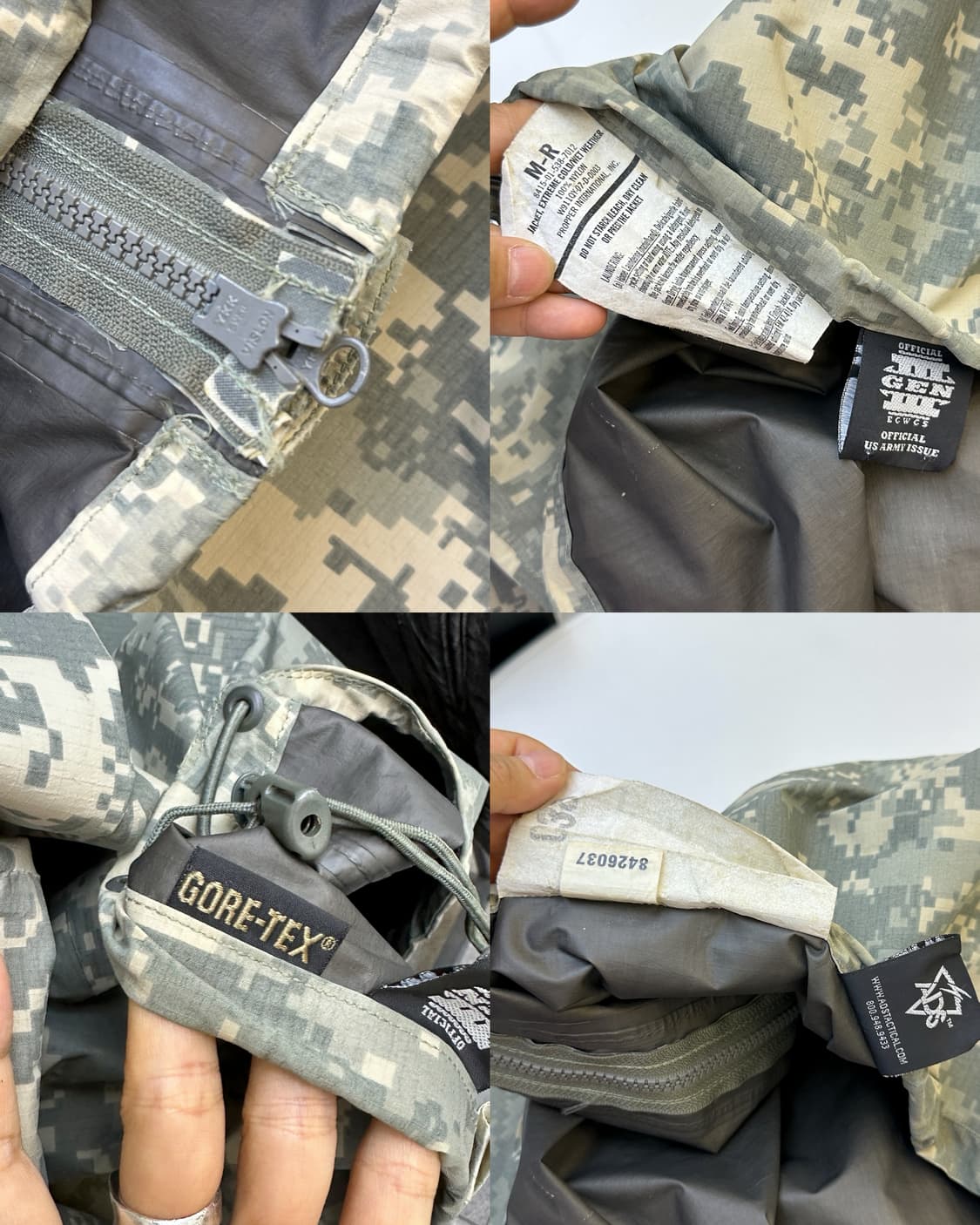 U.S Army 프로퍼 ECWCS ACU GEN III 고어텍스 자켓 상품이미지8