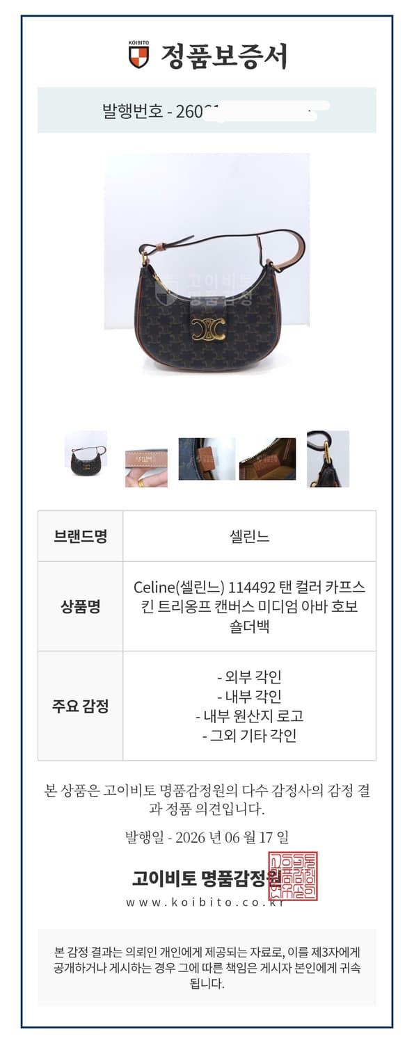 [정품] 셀린느 미디엄 트리옹프 아바백 캔버스 상품이미지10