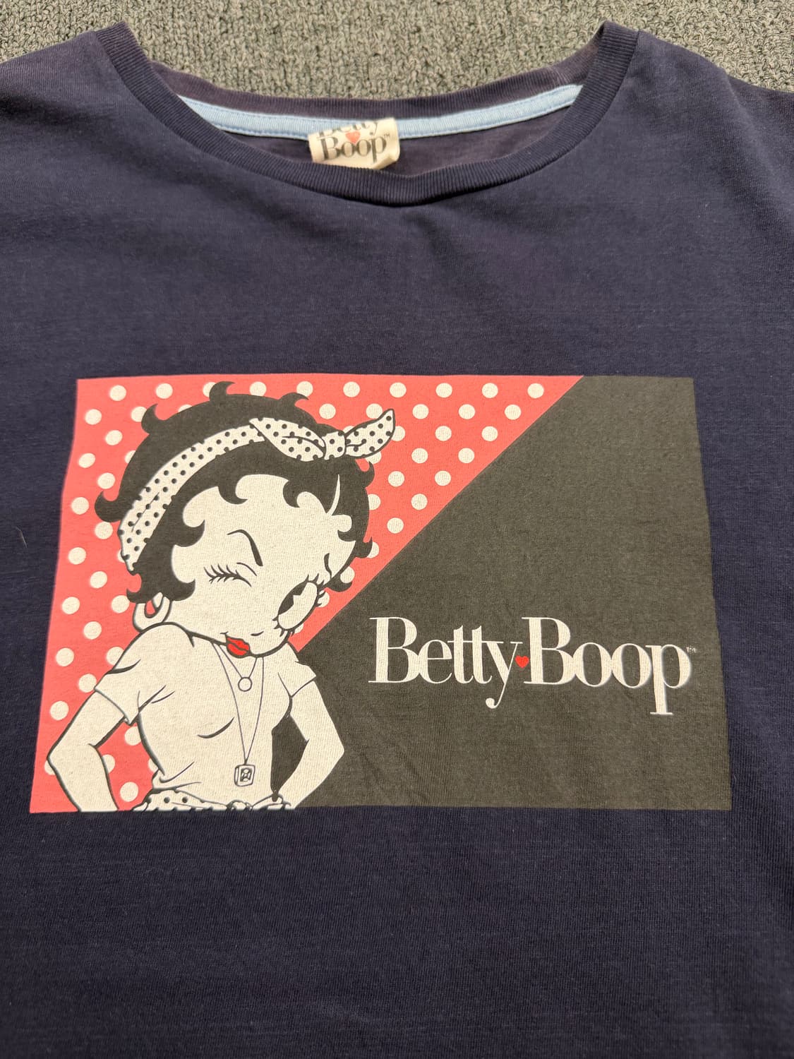 L) 베티붑 빈티지 프린팅 반팔 티셔츠 상품이미지3