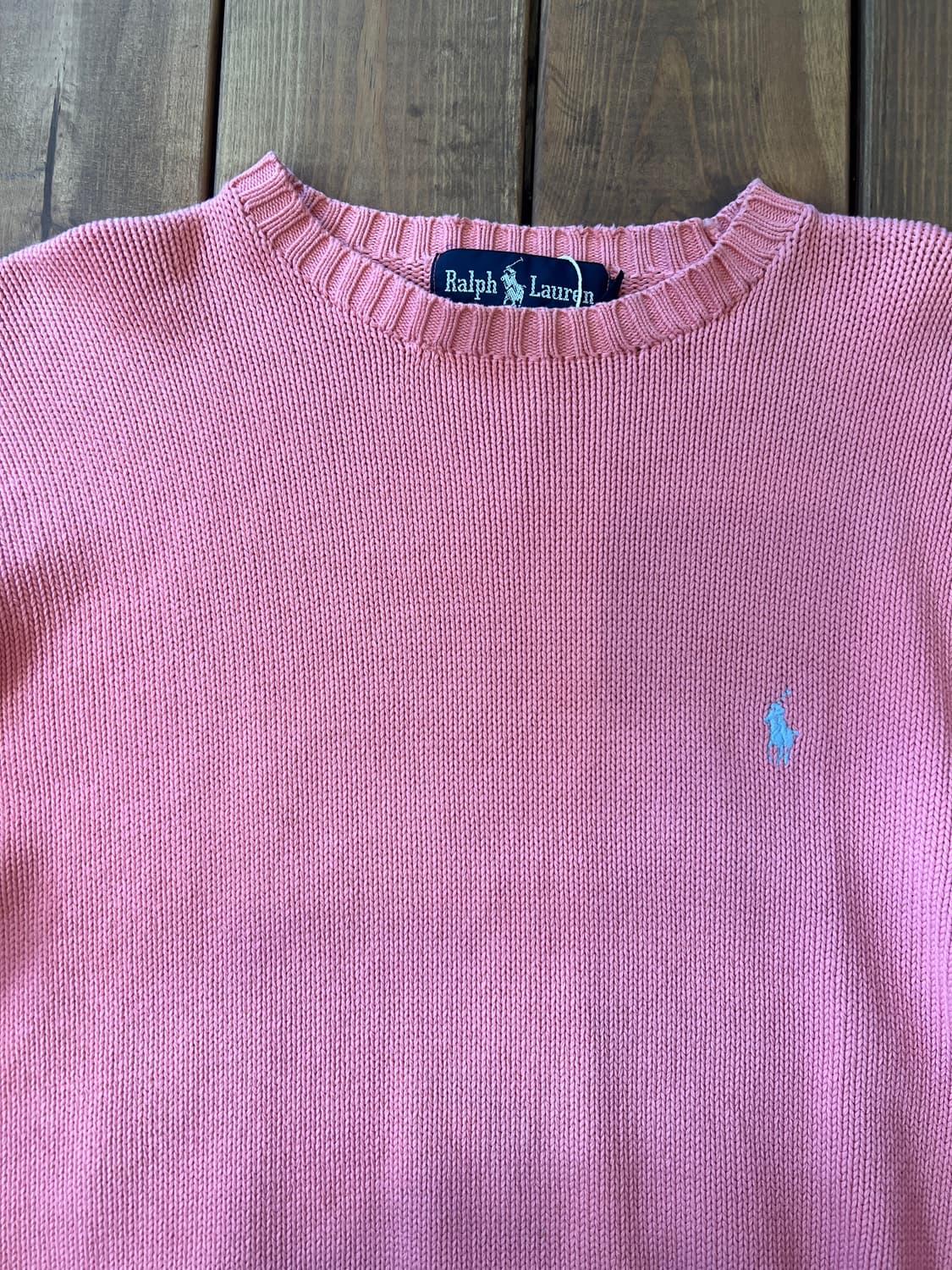 폴로 핑크 니트 상품이미지7