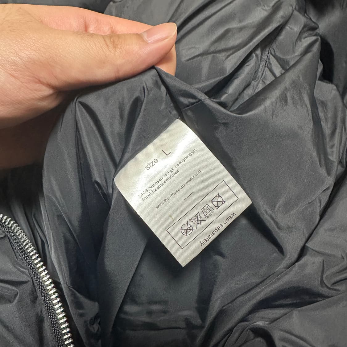 더뮤지엄비지터 패딩조끼 L 상품이미지3