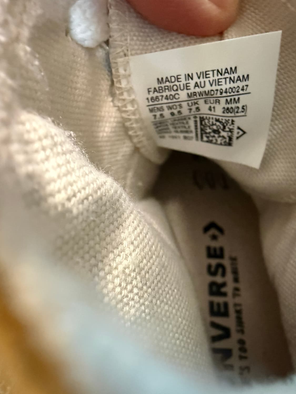 컨버스 리뉴 코튼 척 테일러 올스타 하이 내추럴260 상품이미지5