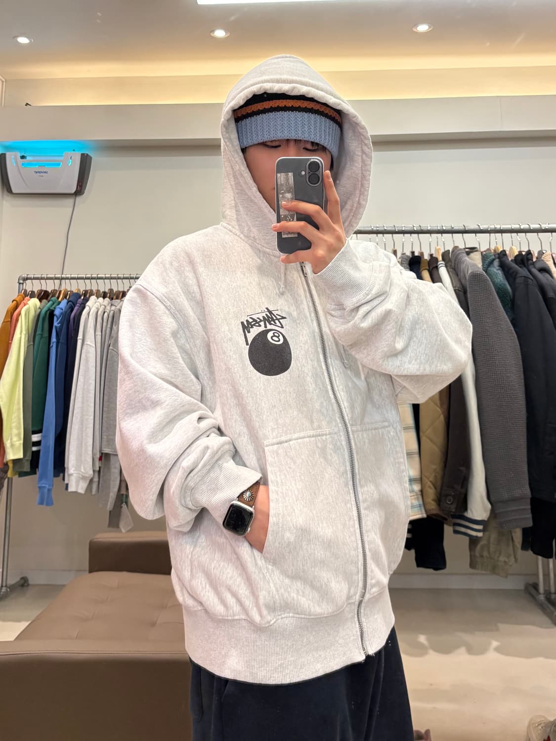 스투시 8볼 후드집업 상품이미지6