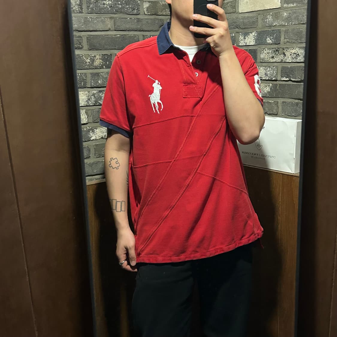 XL) 폴로 랄프로렌 빅포니 패치워크 PK 카라티 상품이미지9