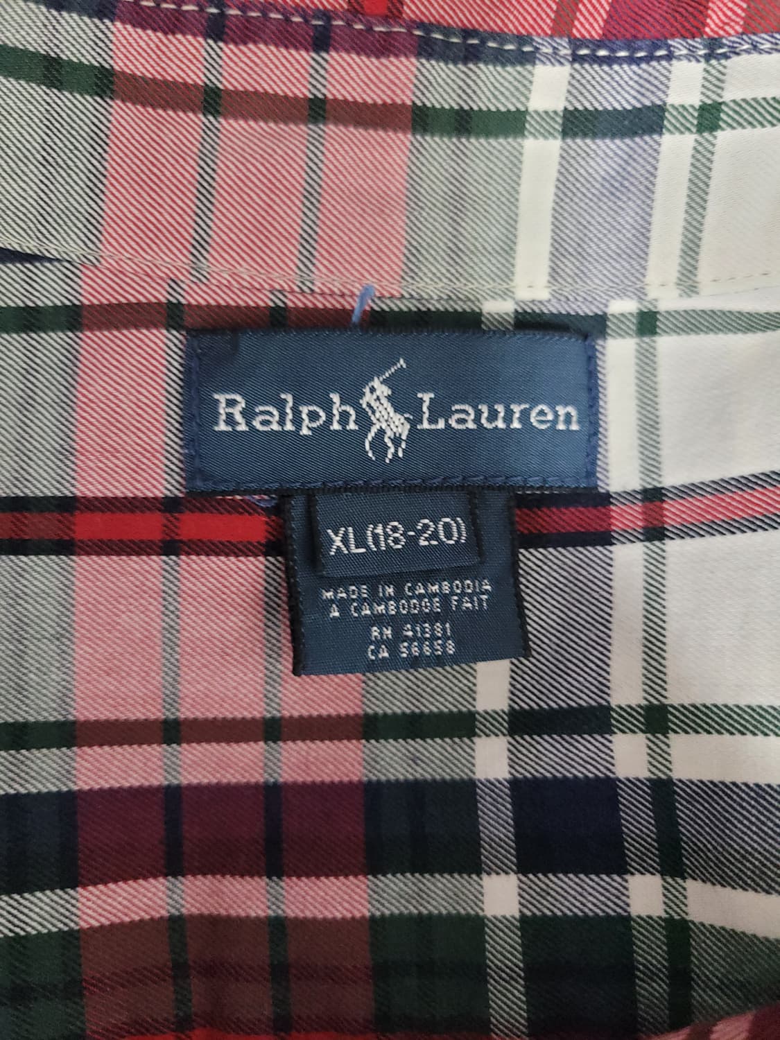 폴로 랄프로렌 플란넬 체크 셔츠 긴팔 남방 상품이미지3