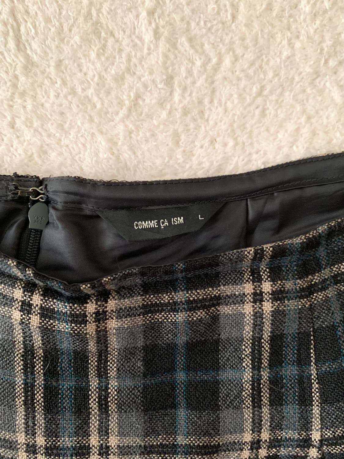 콤사이즘 체크 스커트 상품이미지2