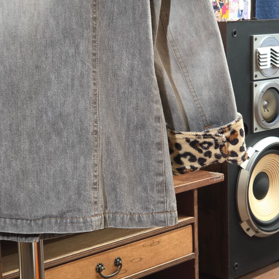 JPN 레오파드 그레이 데님 자켓 상품이미지7