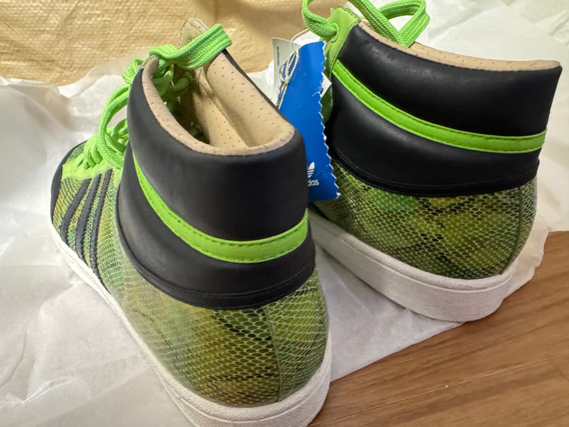 [270] 프랑스구매 아디다스 오리지널 아메리카나 미드럭스 그린 뱀피 상품이미지3