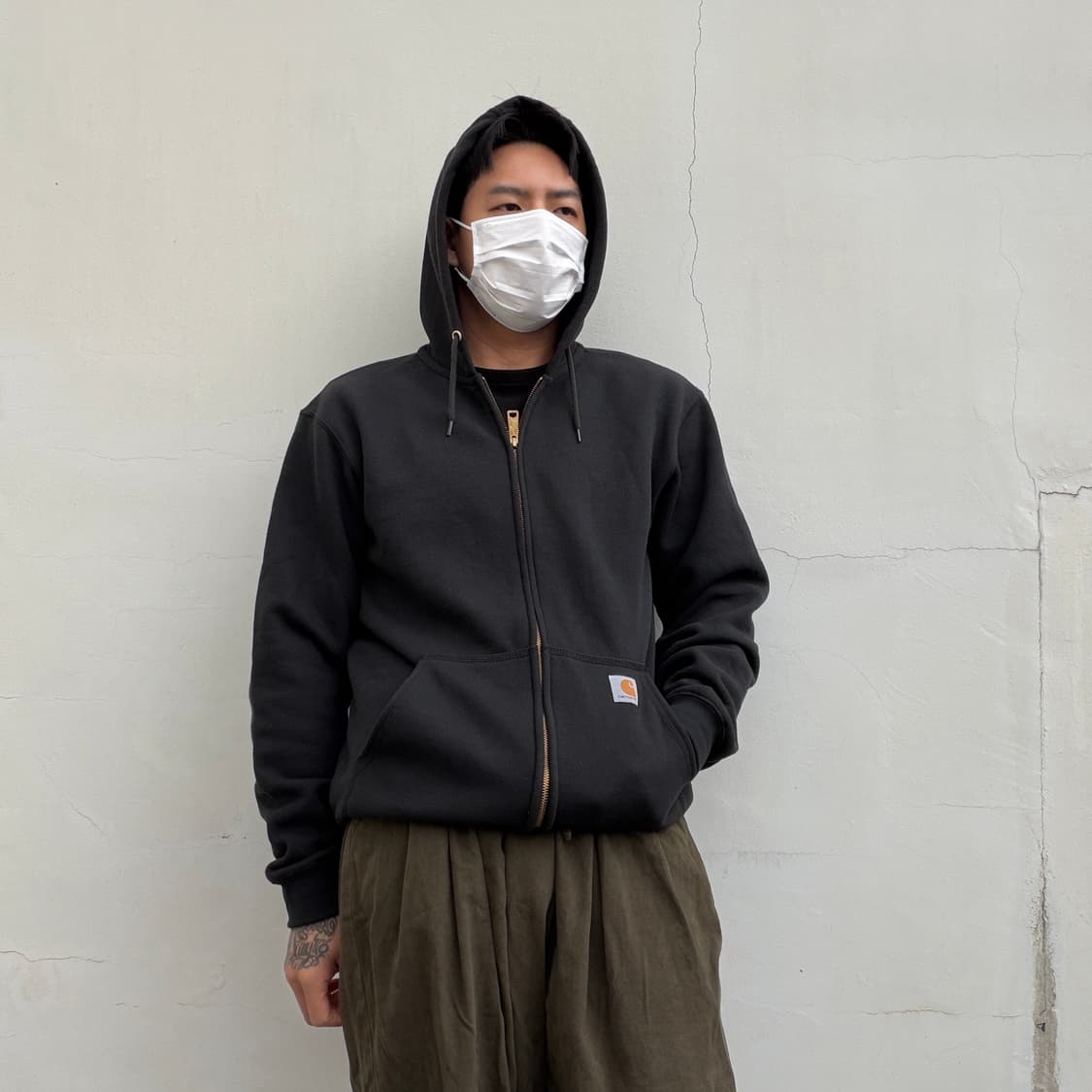 M)칼하트 루즈핏 후드 집업 상품이미지1