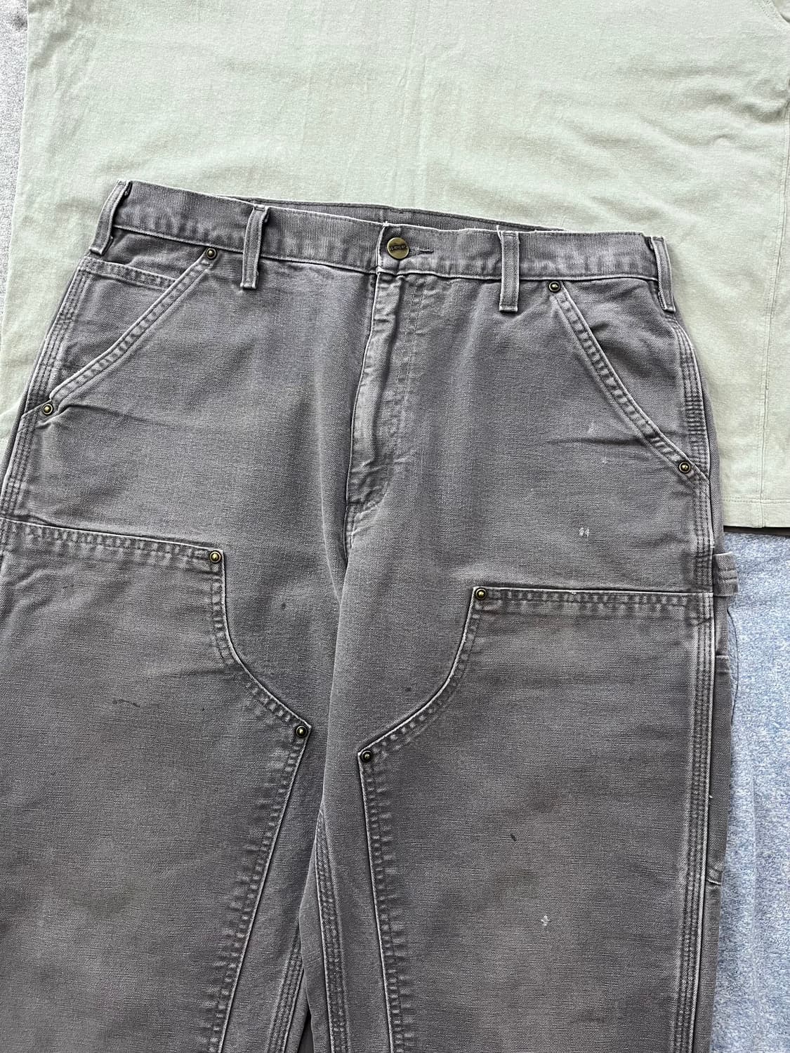 빈티지 칼하트 더블니 팬츠 GVL 덕 캔버스 카펜터 워크 팬츠 상품이미지3