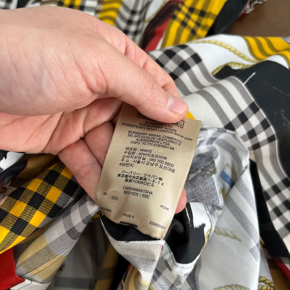 버버리 슬리브리스 코튼 체크 원피스 Uk4 상품이미지7