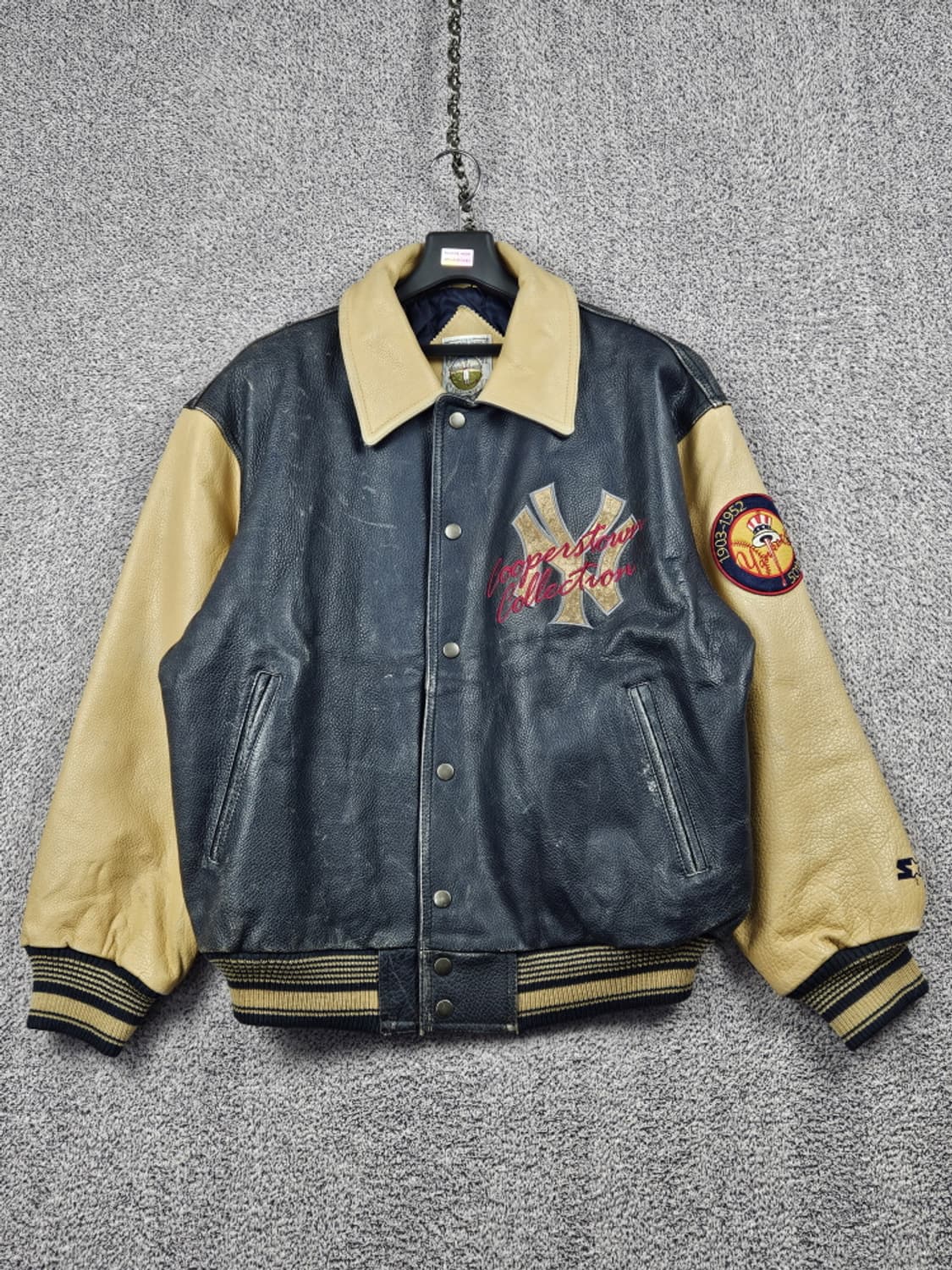 스타터 뉴욕양키스 쿠퍼스타운컬렉션 배색 가죽 자켓 ( L )/ 10210 상품이미지2