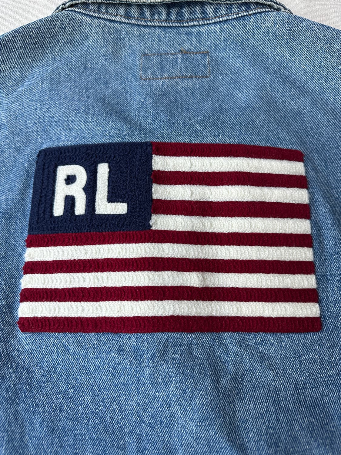 폴로 진스 랄프로렌 성조기 크롭 데님자켓 L 상품이미지9