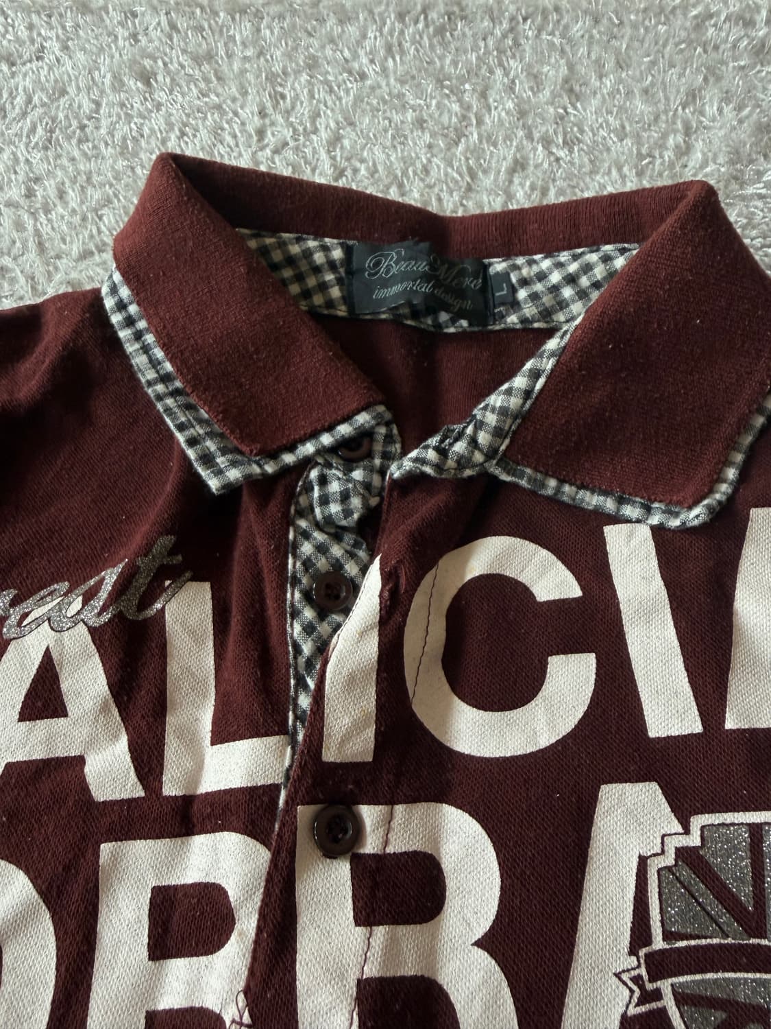 빈티지 와인 카라반팔티셔츠 상품이미지2