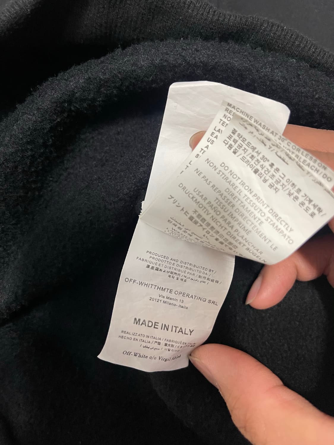 오프화이트 X 카우스 콜라보 맨투맨 M 상품이미지7