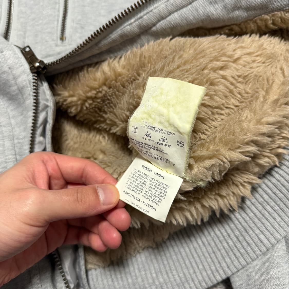 DIESEL 디젤 퍼 후드집업 상품이미지4