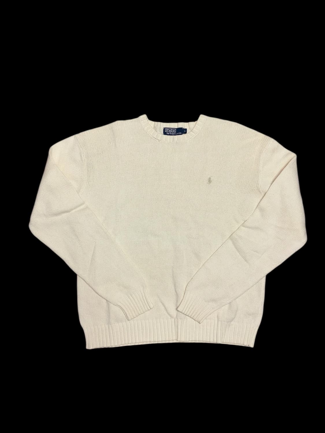 폴로 랄프로렌 아이보리 크림색상 니트 상품이미지4