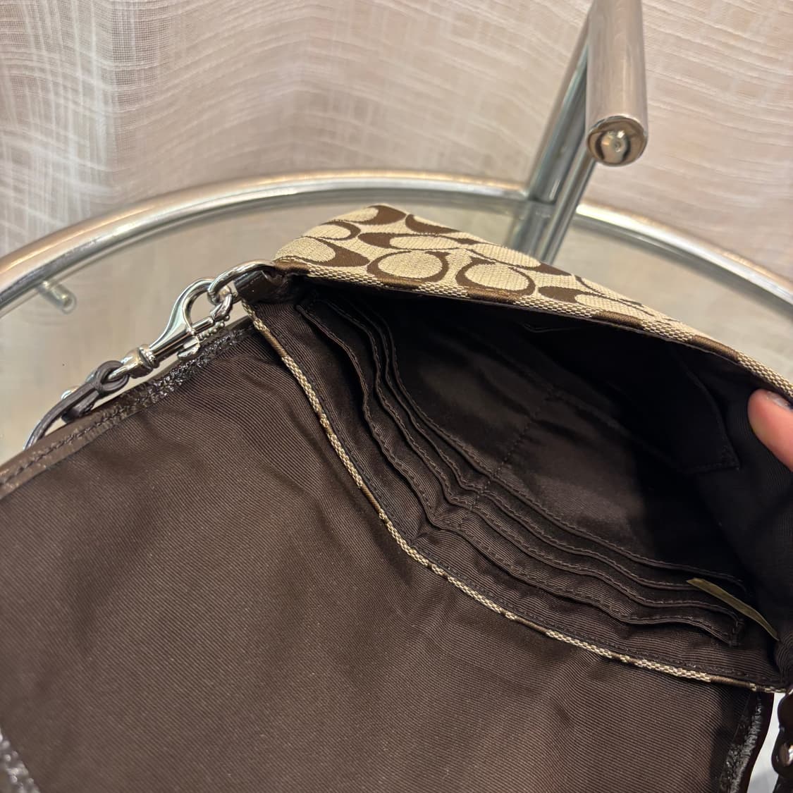 정품 코치 패브릭 미니 숄더백     상품이미지9