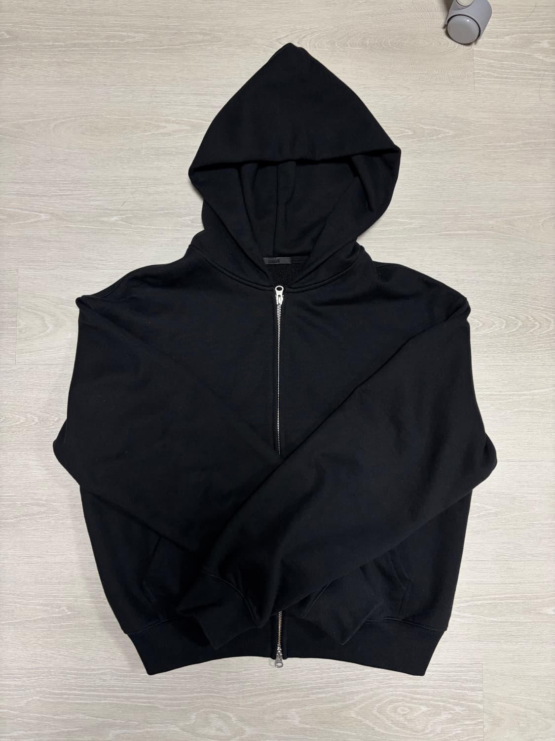 다이브인 크롭 후드집업 블랙 상품이미지2