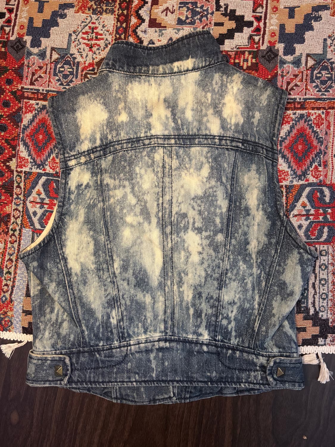 90s Vintage stone washing denim vest 상품이미지6