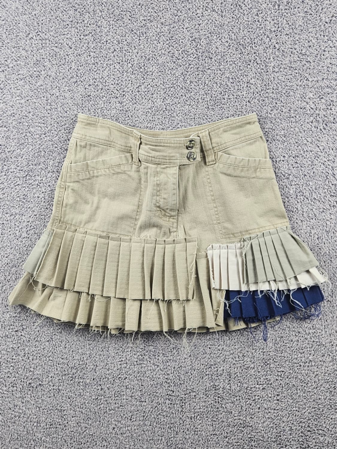 빈티지 리빌딩 리워크 커스텀 레이어 스커트 ( OS ) / 9029 상품이미지1