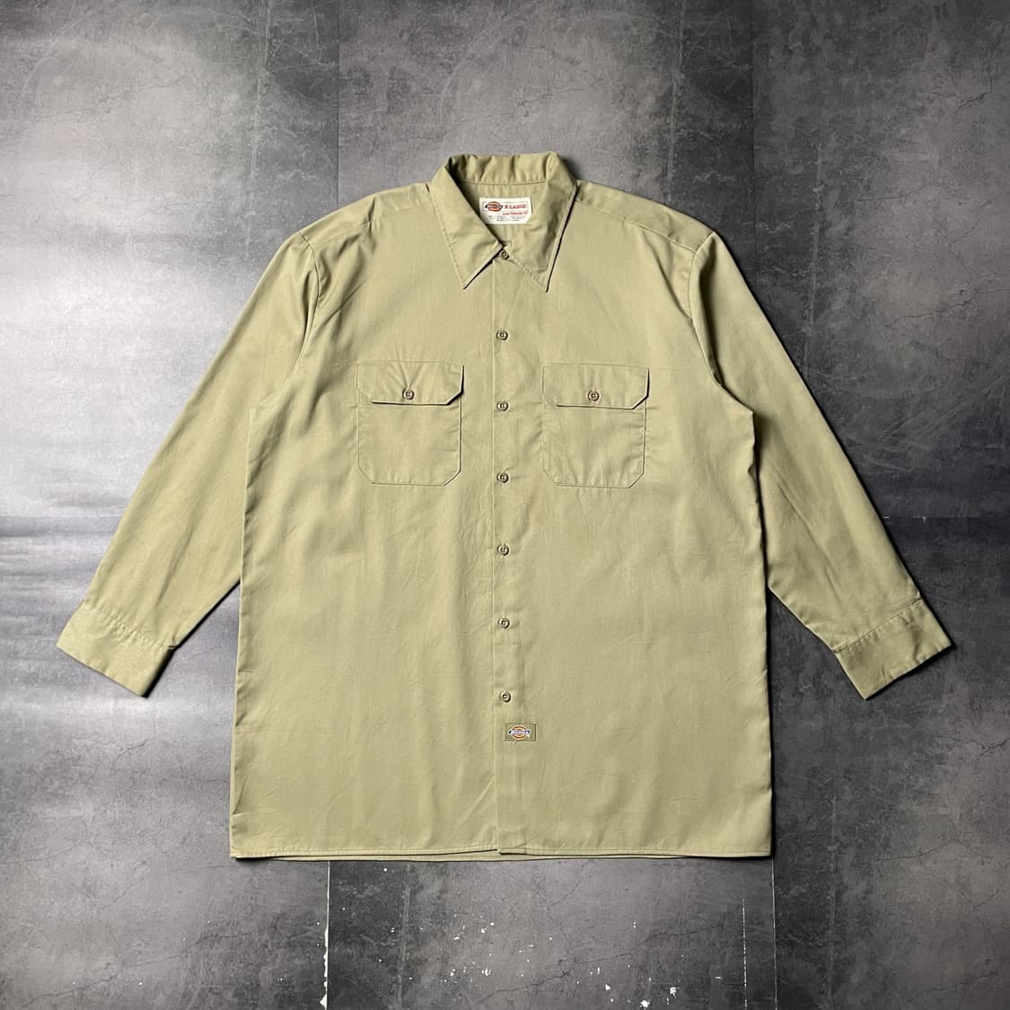 DICKIES 디키즈 빈티지 베이지 플랩포켓 워크 셔츠 A00999 상품이미지1