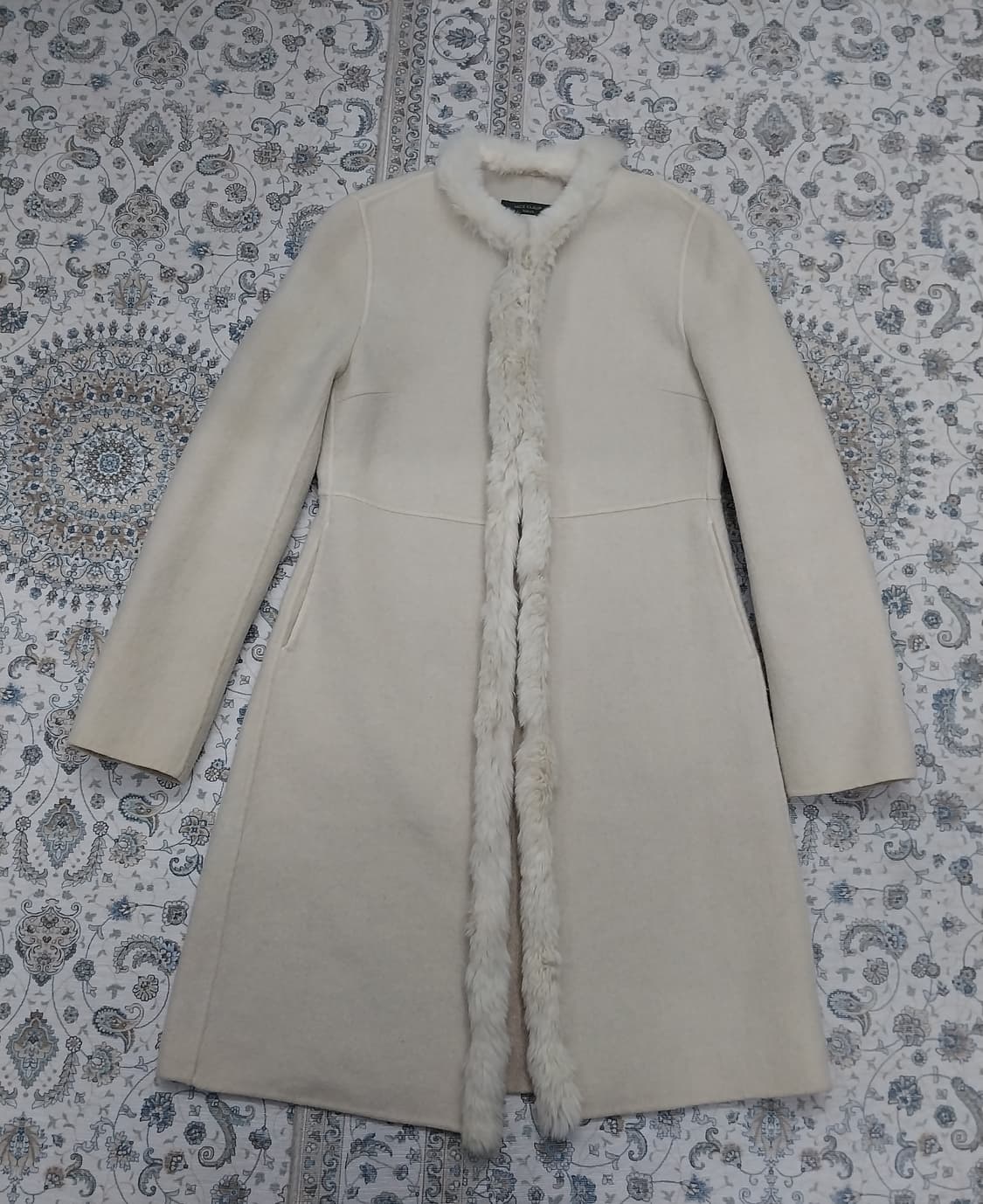 NICE CLAUP 폭스 퍼 무스탕 코트 상품이미지1