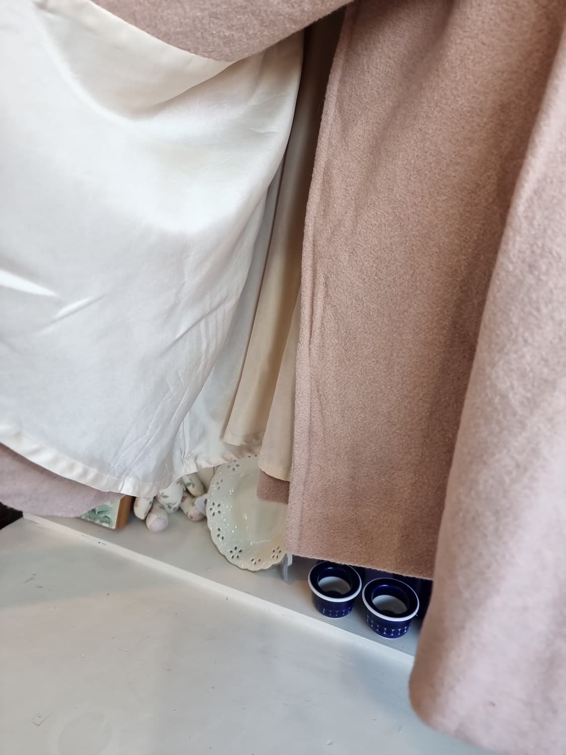 핑크 퍼 카라 플레어 코트 상품이미지3