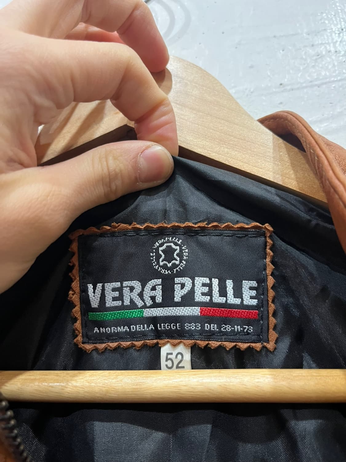 VERA PELLE 베라펠레 레더 바이커 자켓 Made in ITALY 상품이미지7