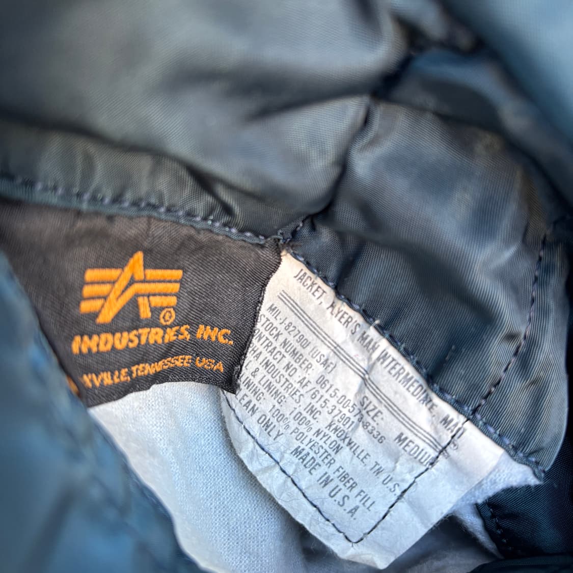 Alpha 90s 알파 made in usa Ma-1 자켓 상품이미지10