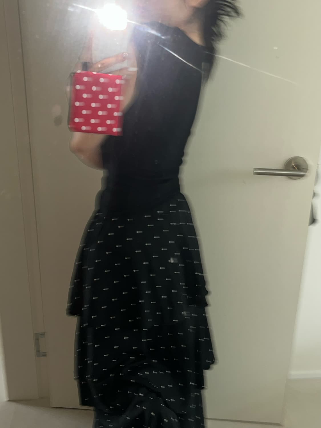 3-layered dot can-can skirt  상품이미지2
