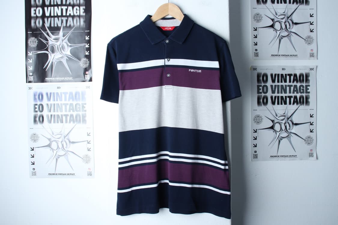 (L-XL) 팬텀 반팔 카라 티셔츠 골프 스트라이프 컬러믹스-H30465 상품이미지2