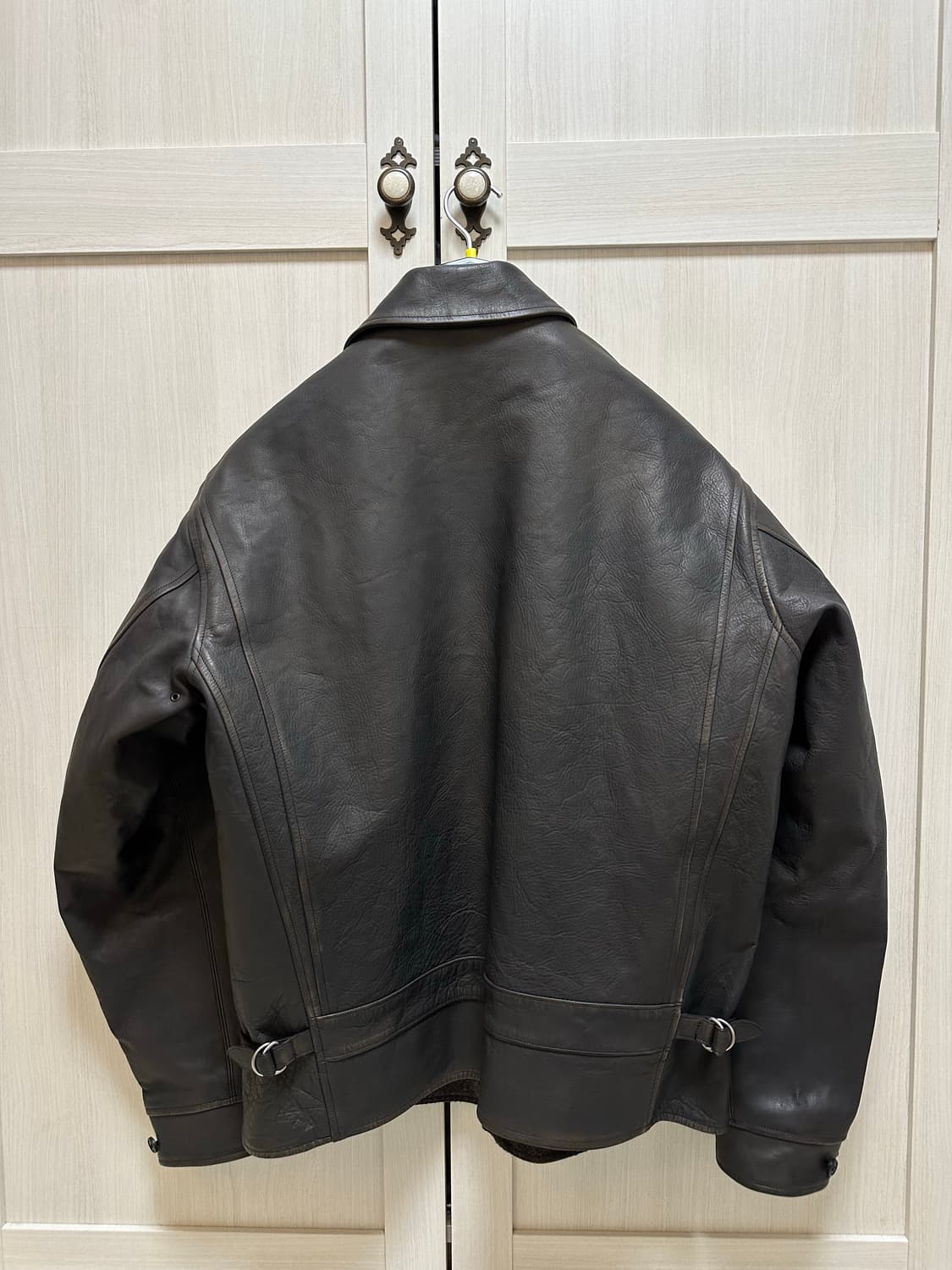 [40] 올드조 파티나 홀스 하이드 헨드릭 레더 자켓 브라운 상품이미지3