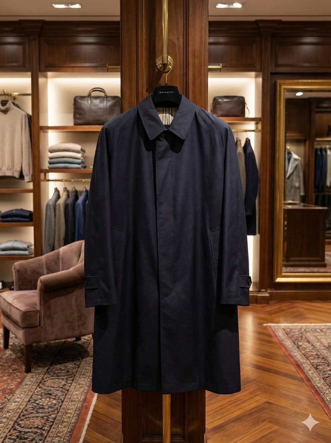 [48] 아나토미카 개버딘 싱글 래글런 1 네이비 상품이미지1