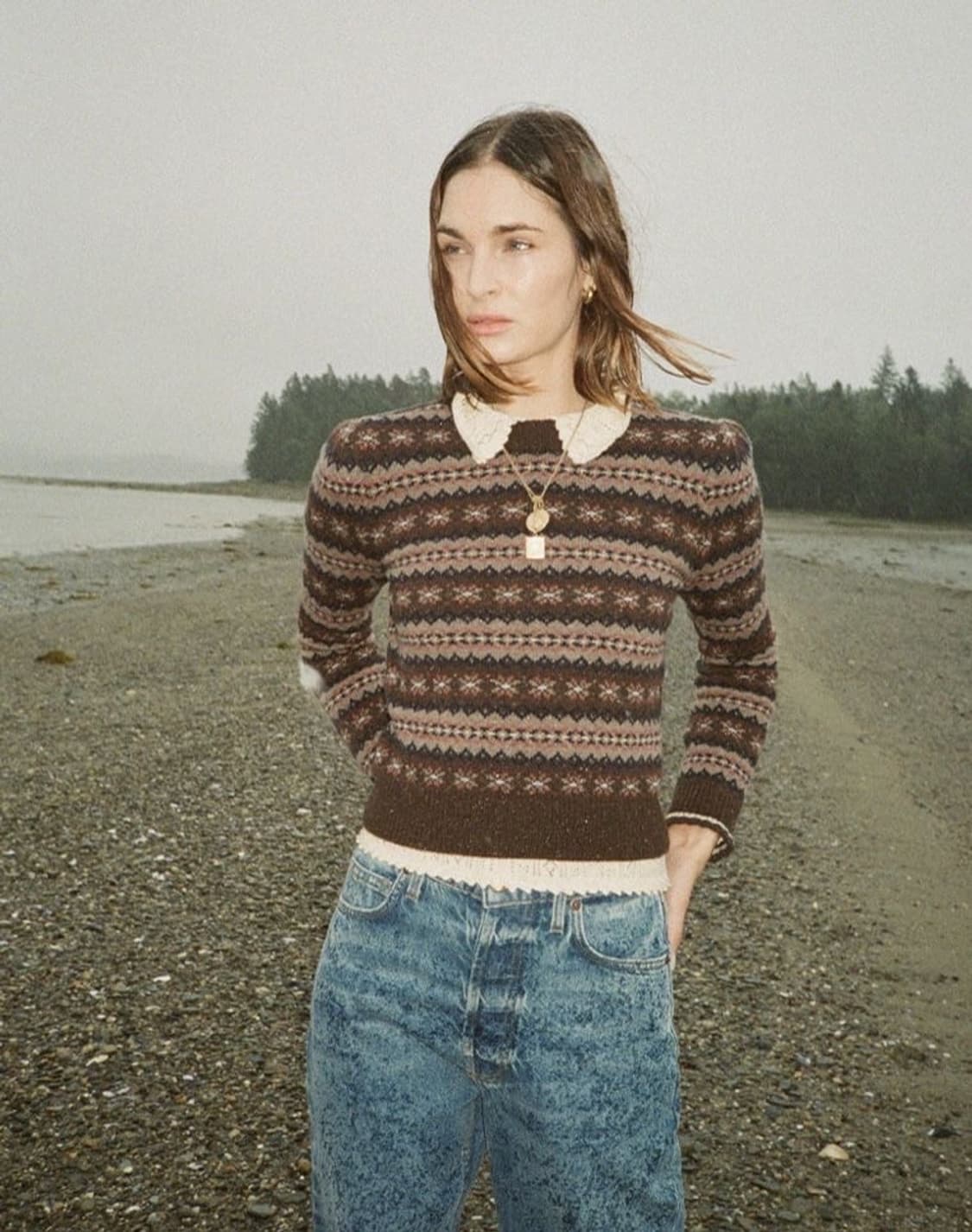 빈티지니트_페어아일 패턴니트 (울100) 상품이미지7