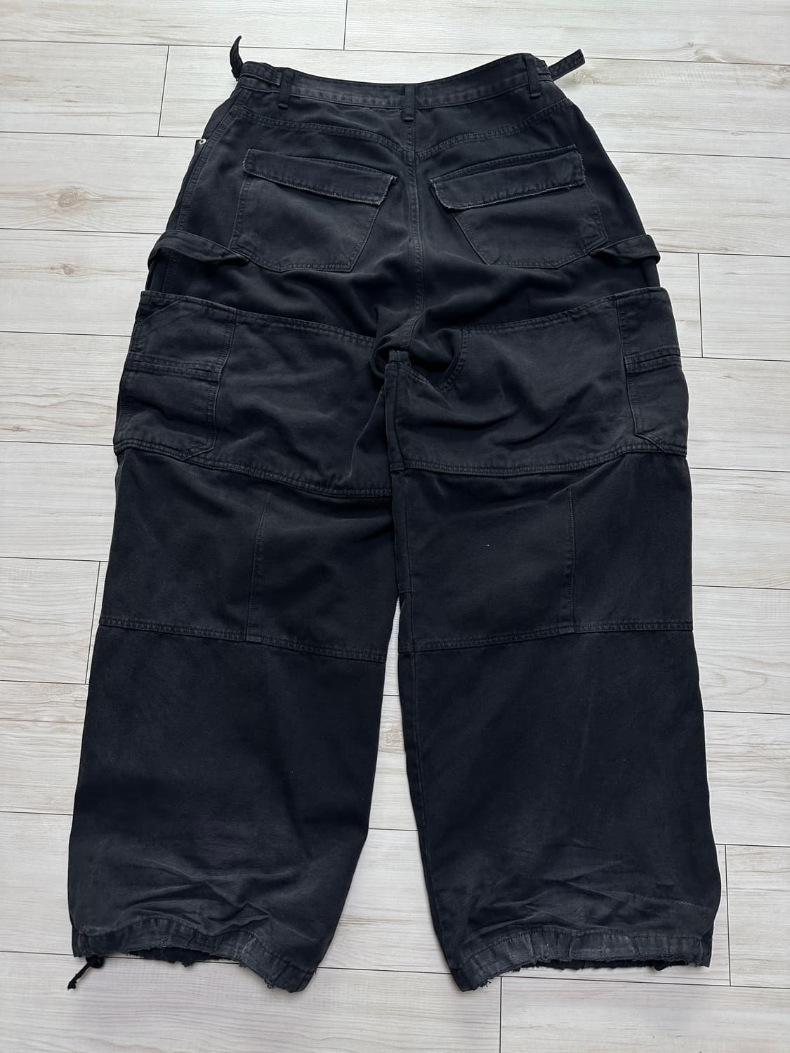 (2) 논노드 더블니 커버팬츠 블랙 상품이미지2