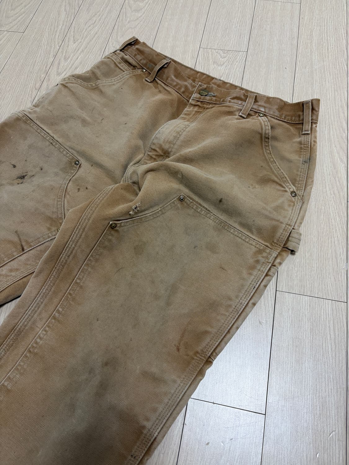 빈티지 USA 칼하트 더블니 브라운 33x30 상품이미지7