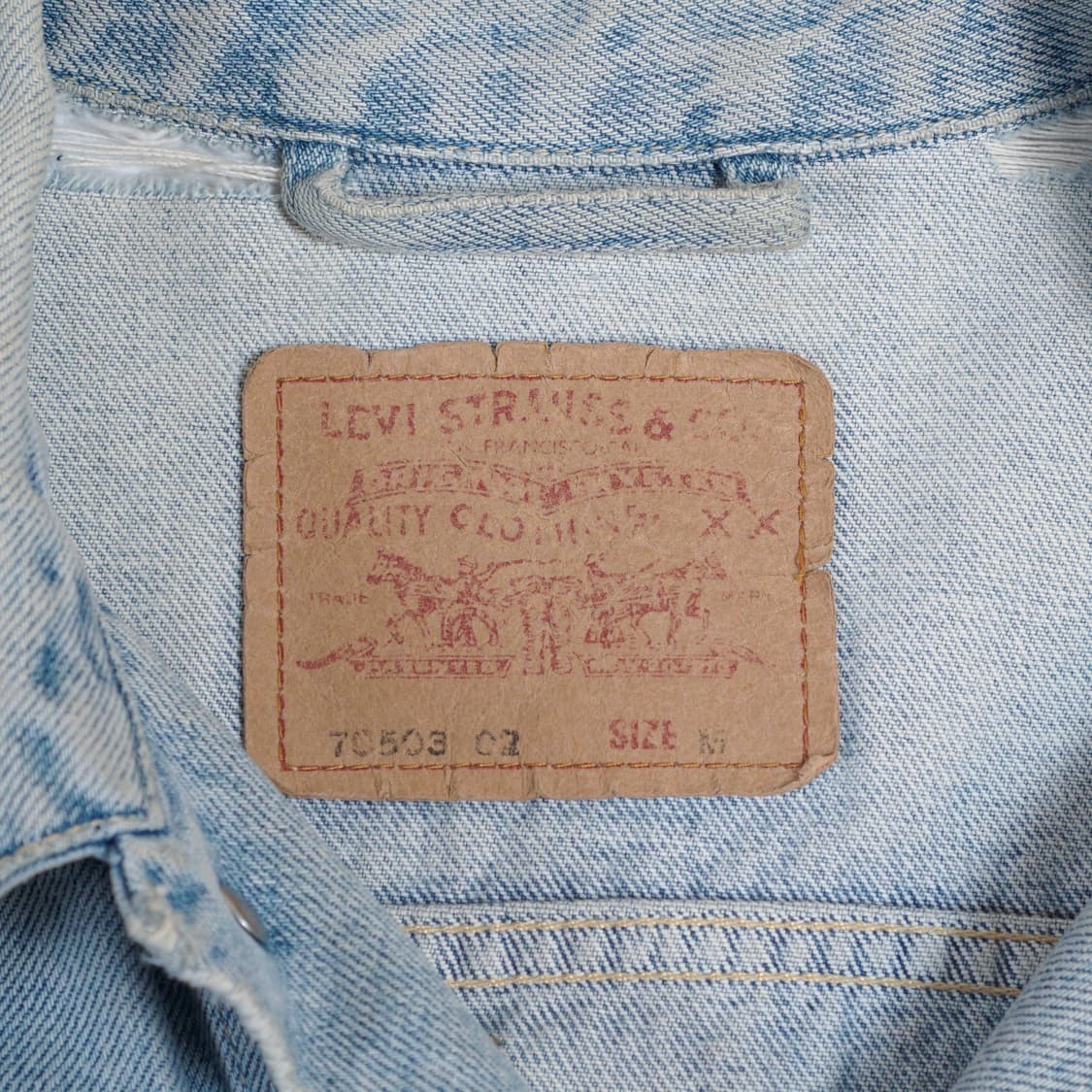 쿠쿠베베 X 리바이스 리메이드 데님자켓 상품이미지8