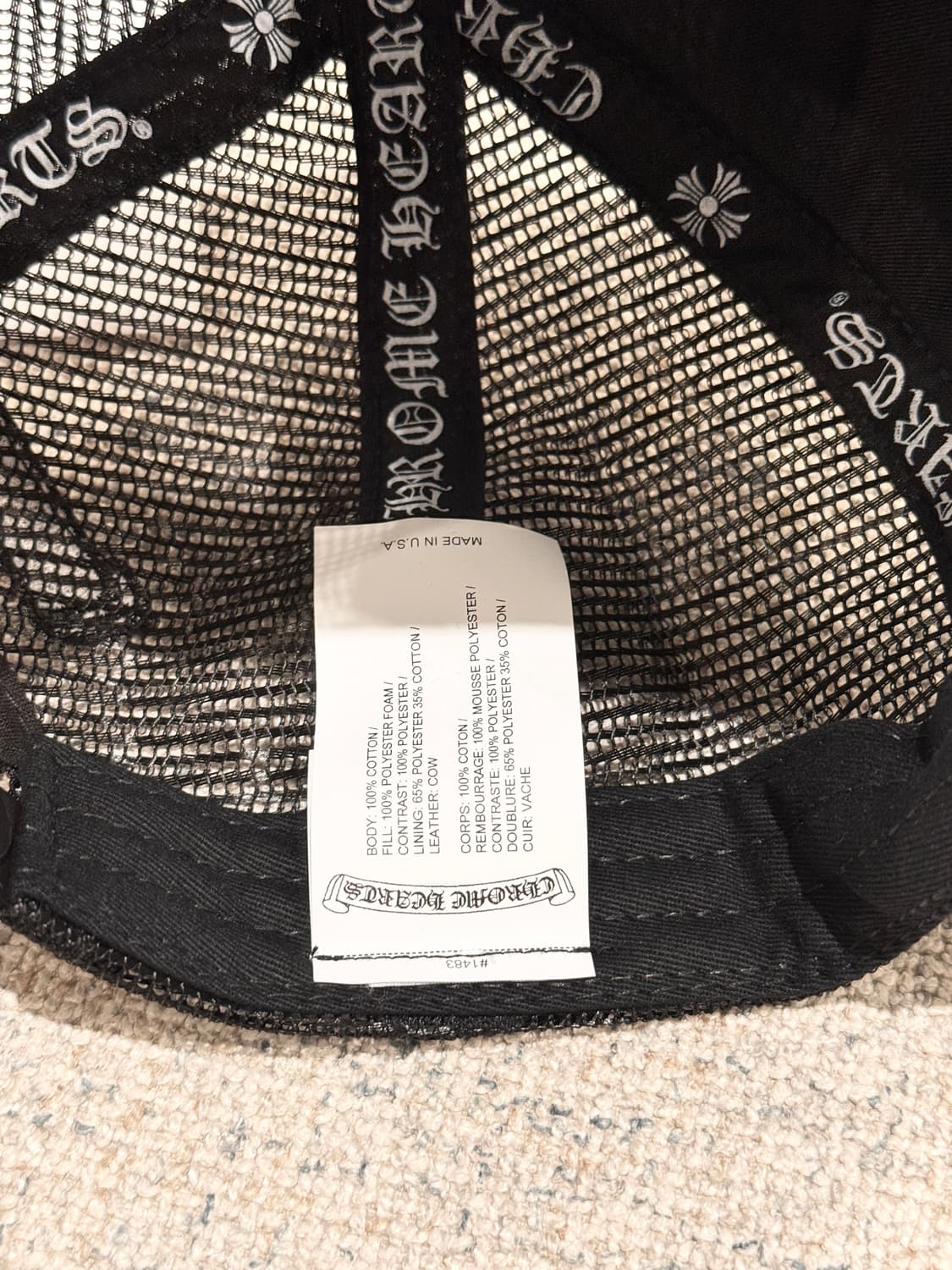 크롬하츠 세메터리 패치 트러커 햇 상품이미지6