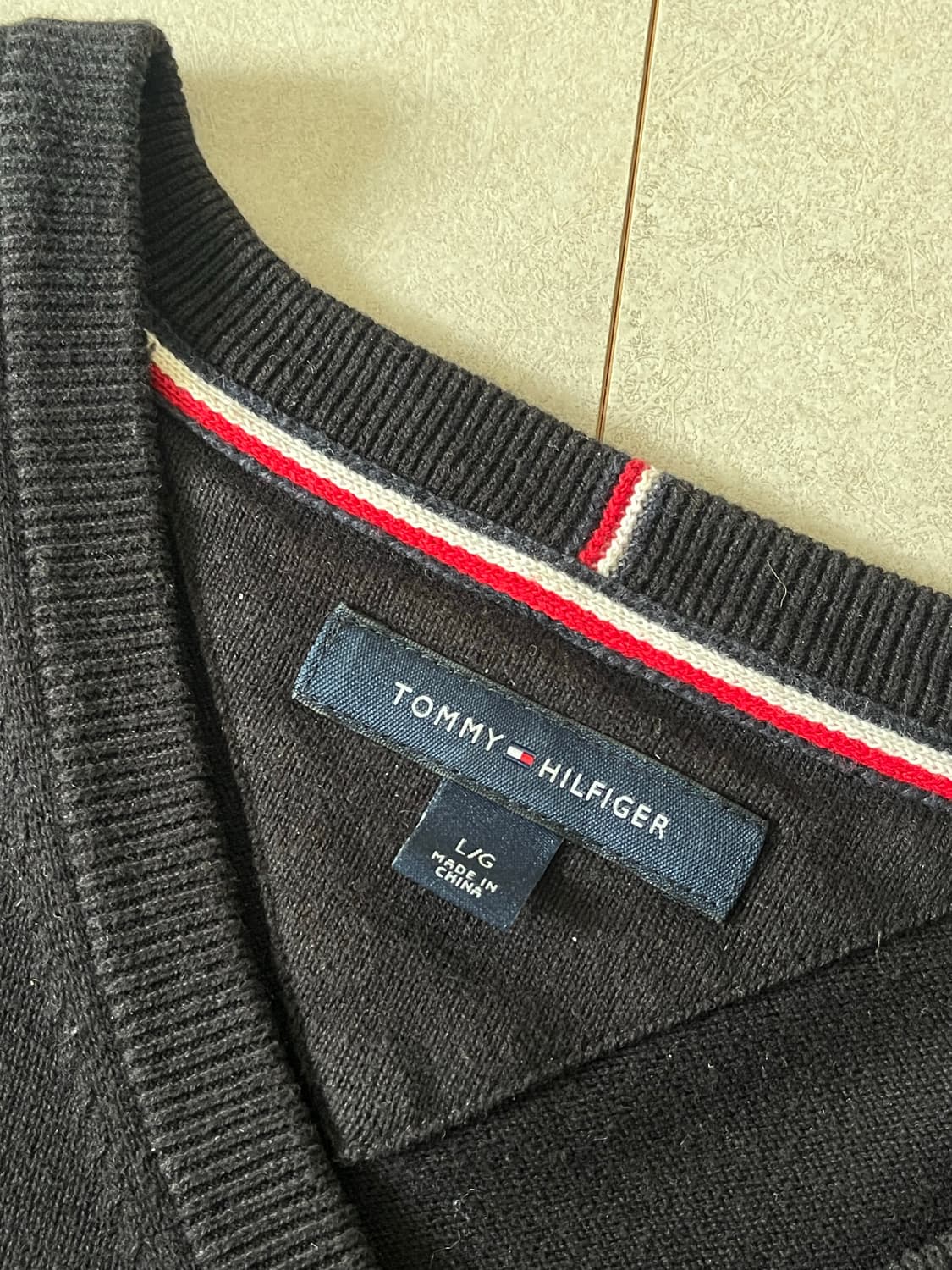 타미힐피거 니트 블랙 L 상품이미지3
