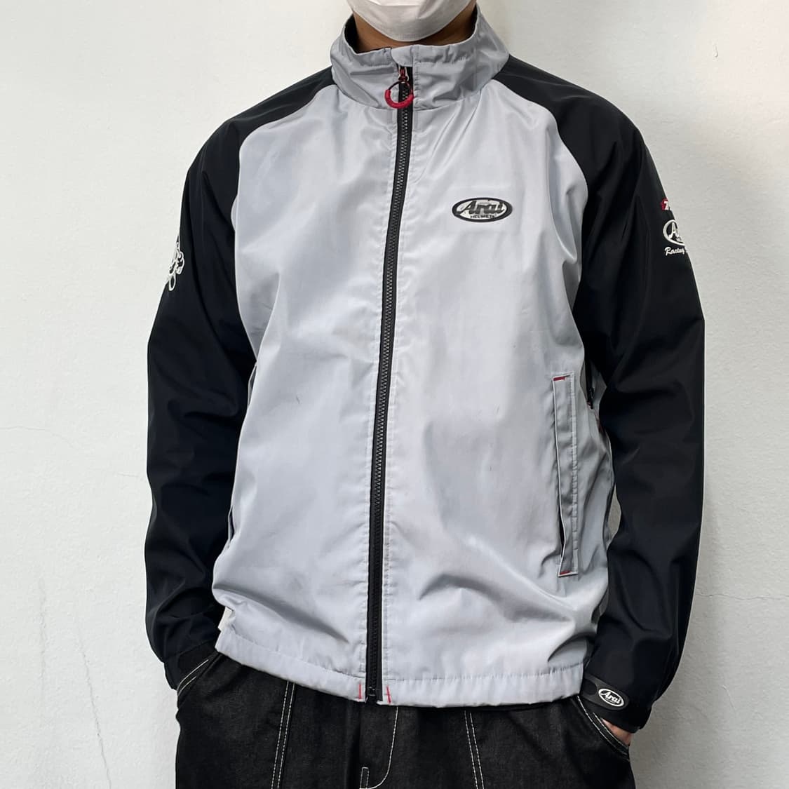 아라이 빅로고 패치워크 레이싱 바람막이 자켓 상품이미지3